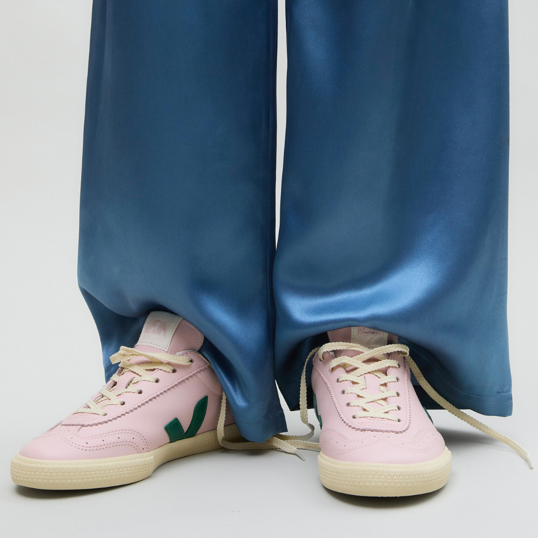 Veja Volley Leather - Petale / Golf / Calcaire - Walk by Streetart
