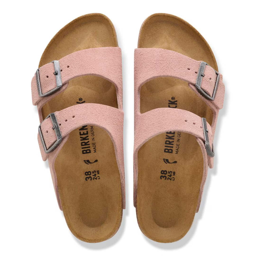 Birkenstock Arizona Suede Leather - Pink Clay - Walk by Streetart