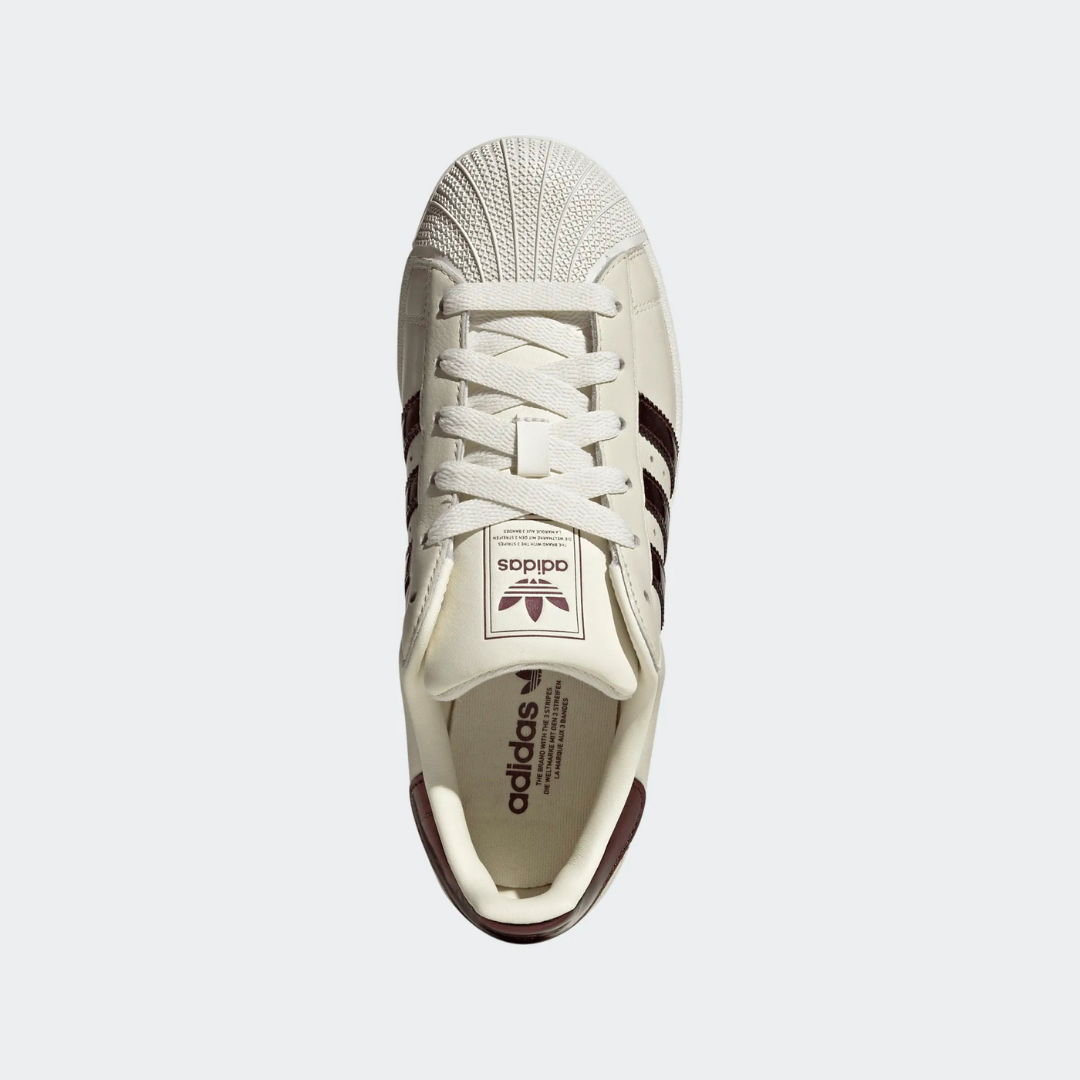 Adidas Superstar II - White / Maron / Gold - Walk by Streetart