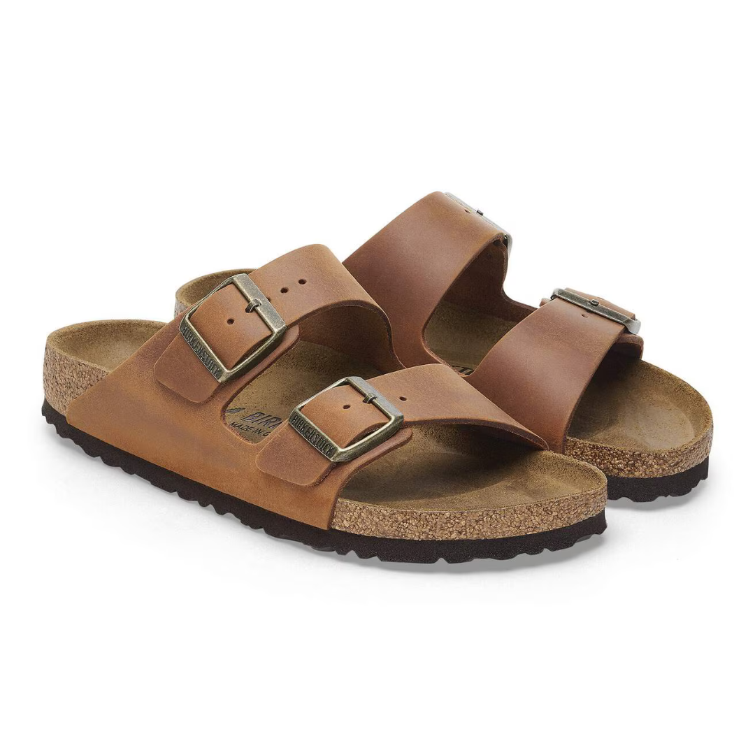 Birkenstock Arizona Leather Oiled - Cognac - Walk by Streetart