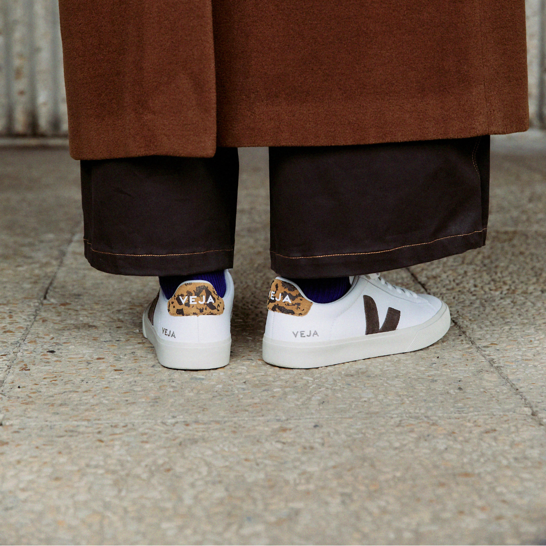 Veja Campo Leather - White / Camel / Wild Country