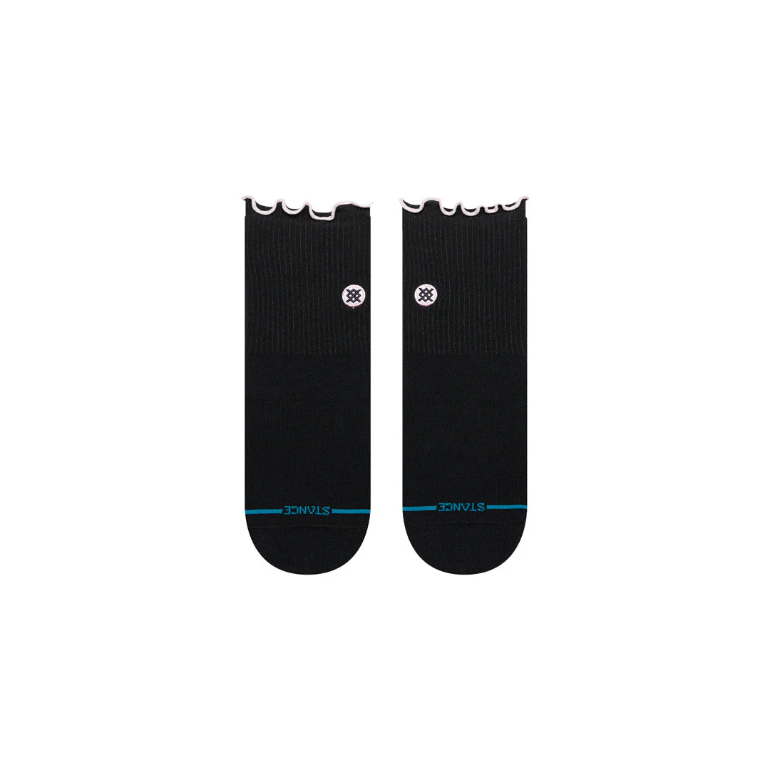 Stance Pop Ruffle Icon Quarter - black