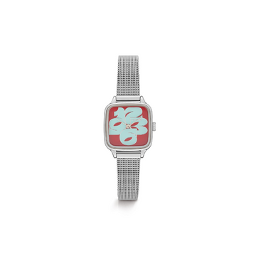 Komono Montre The Kate Cameo - Royale Silver Bordeaux