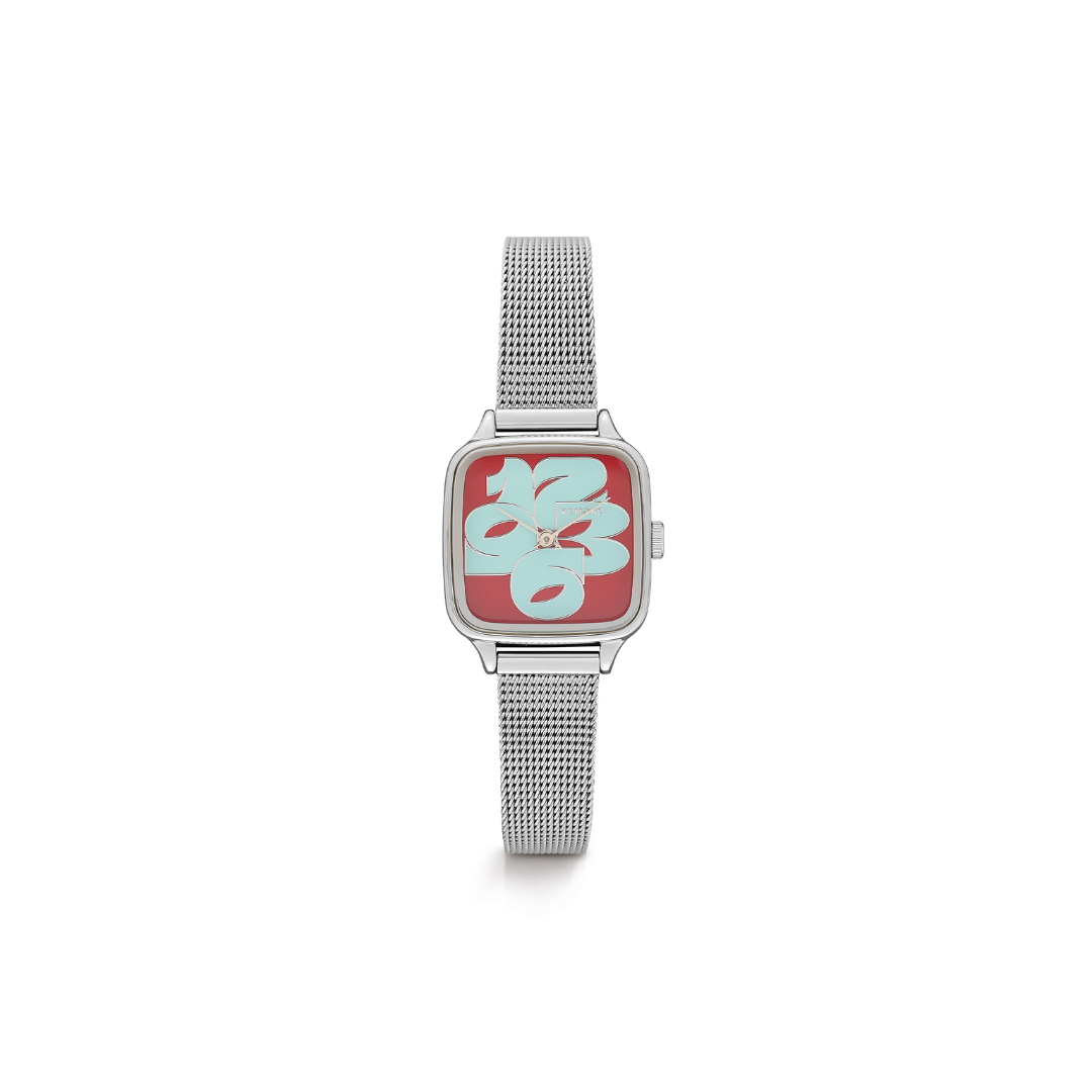 Komono Montre The Kate Cameo - Royale Silver Bordeaux