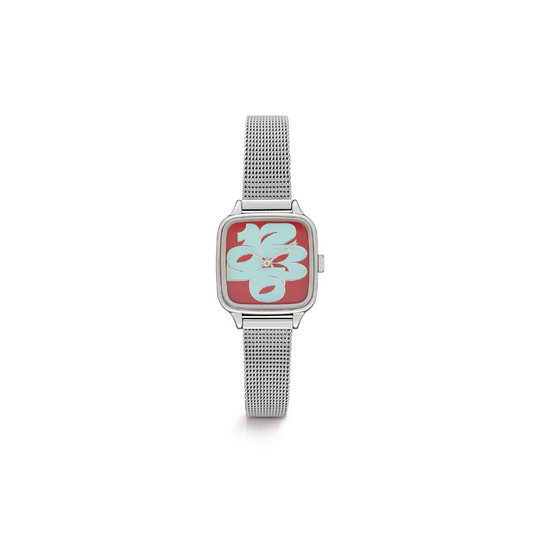 Komono Montre The Kate Cameo - Royale Silver Bordeaux