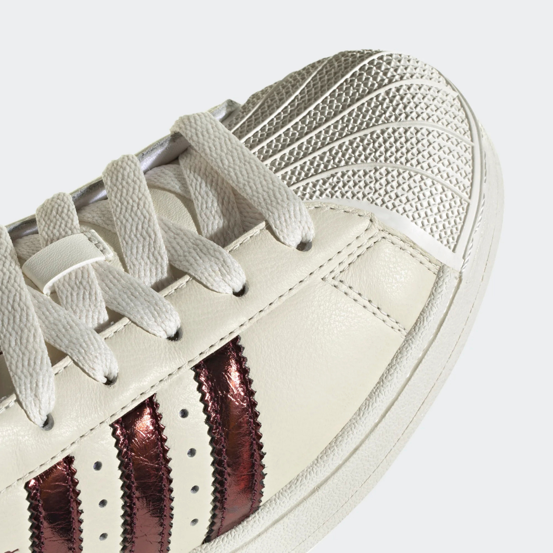 Adidas Superstar II - White / Maron / Gold - Walk by Streetart