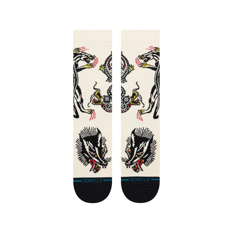 Stance Battle Crew - Cream - Walk by Streetart