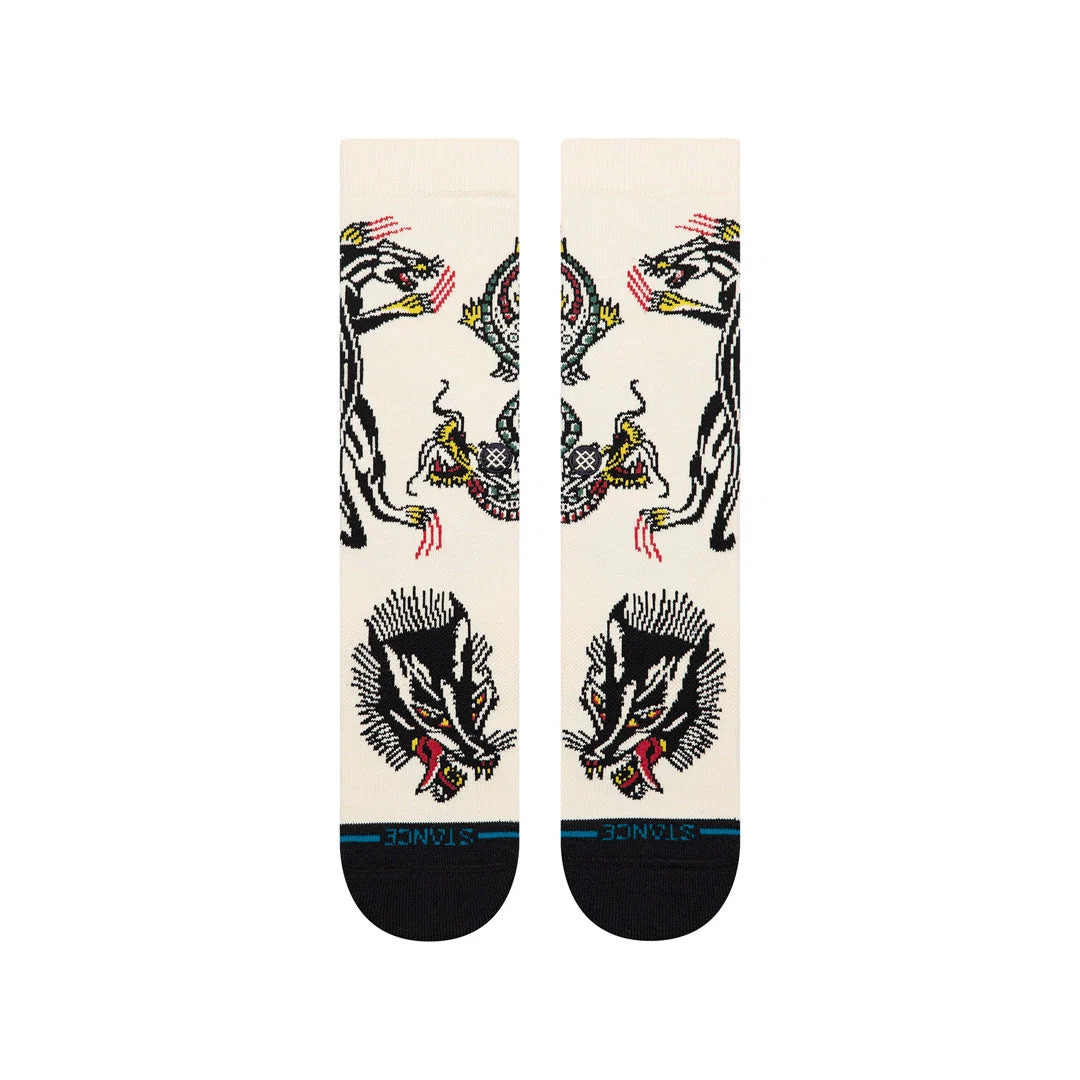 Stance Battle Crew - Cream - Walk by Streetart