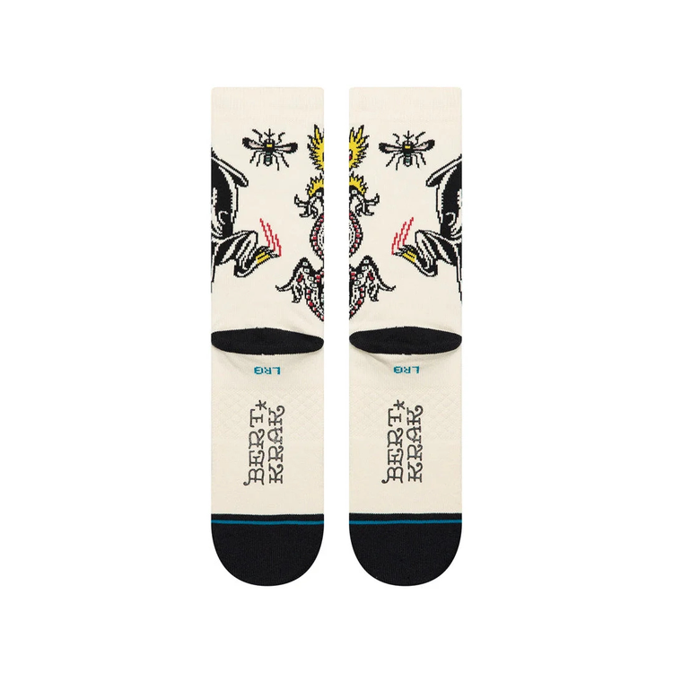 Stance Battle Crew - Cream - Walk by Streetart