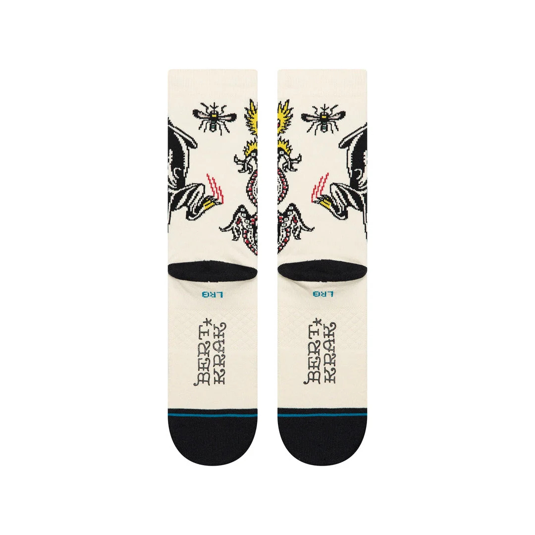 Stance Battle Crew - Cream - Walk by Streetart