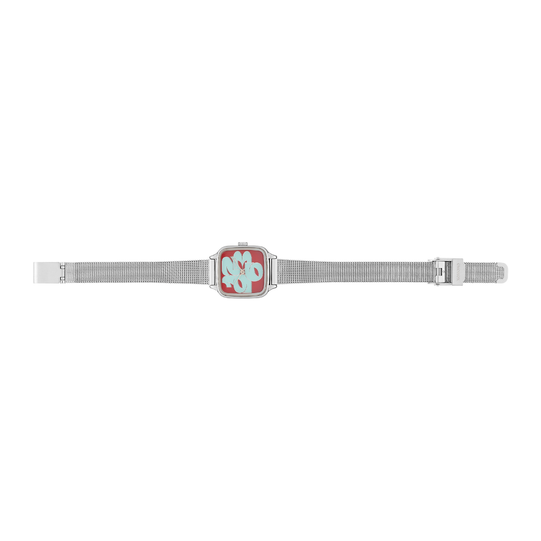 Komono Montre The Kate Cameo - Royale Silver Bordeaux