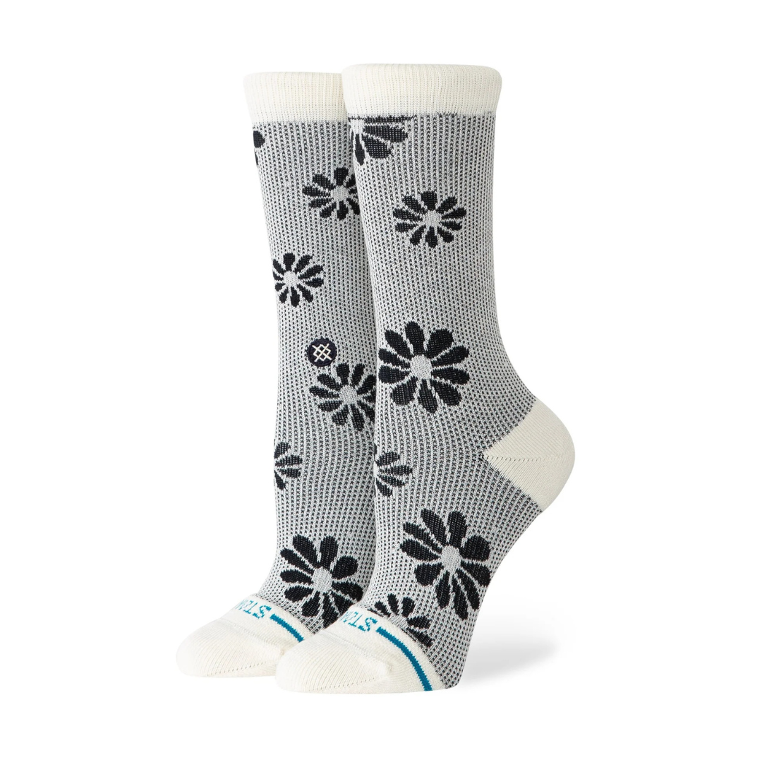 Stance Floral Stitch Crew - Ivory - Walk by Streetart