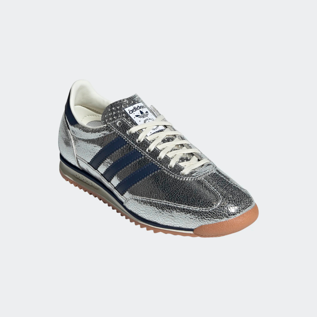 Adidas SL72 Og - Silver Metallic / Collegiate Navy / Off White - Walk by Streetart