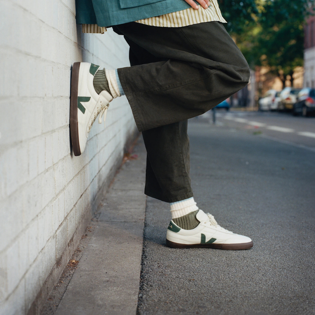 Veja Panenka Leather - White / Cyprus / Eagle - Walk by Streetart