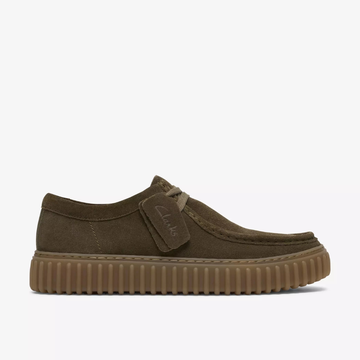 Clarks Torhill Lo - Olive Suede - Walk by Streetart