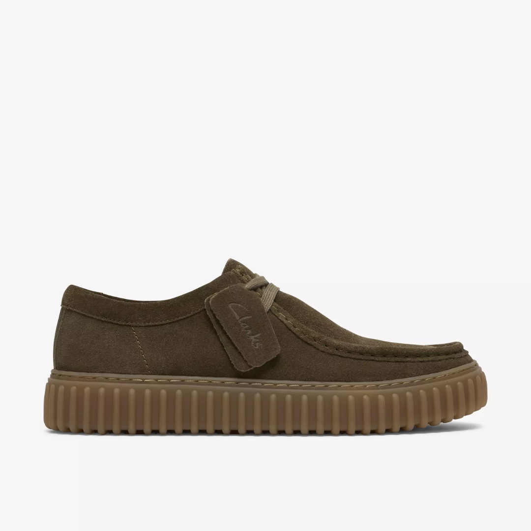 Clarks Torhill Lo - Olive Suede - Walk by Streetart