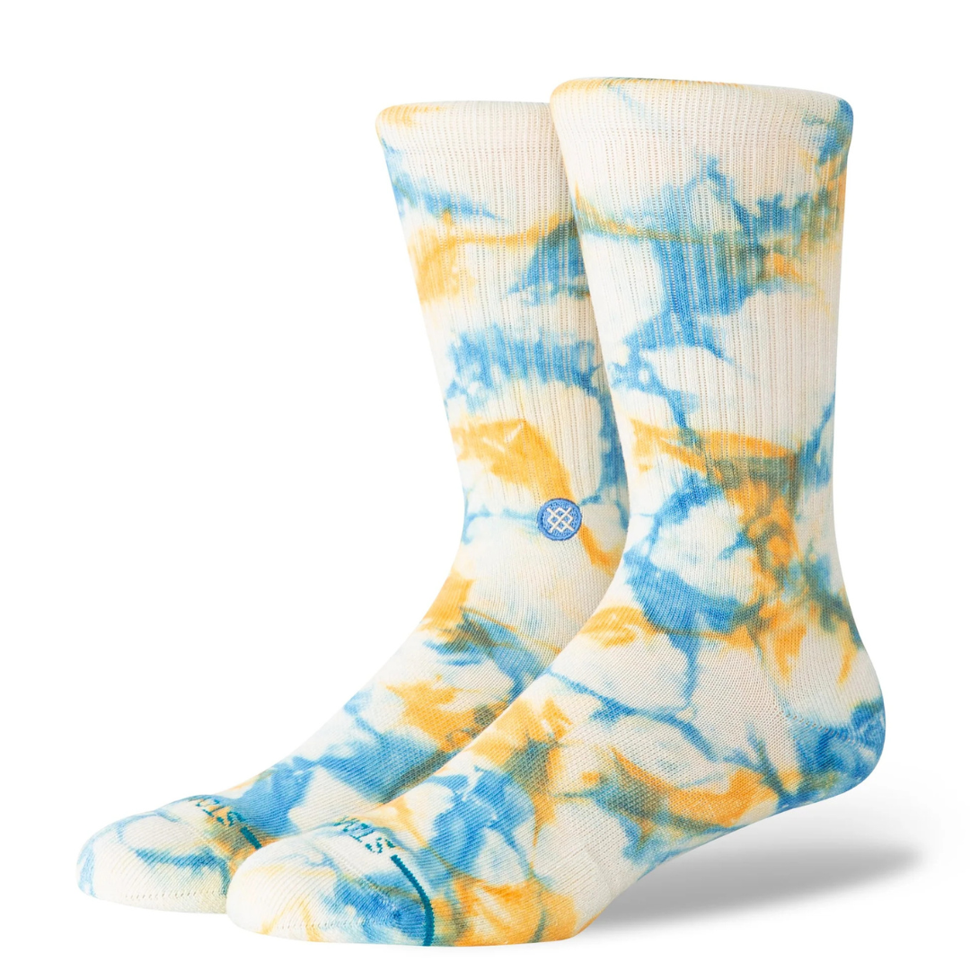 Stance Spotty Dye Crew - Mango - Walk by Streetart