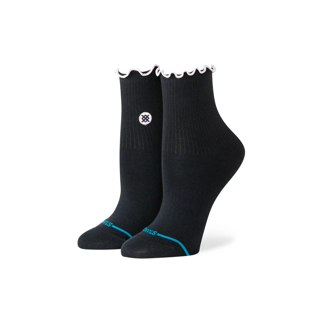 Stance Pop Ruffle Icon Quarter - black