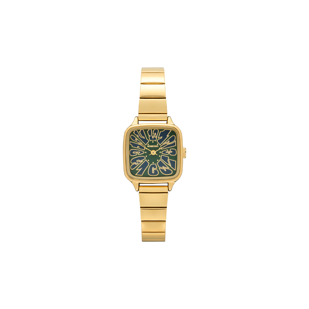 Komono Montre The Kate Flower - Trak Gold Green