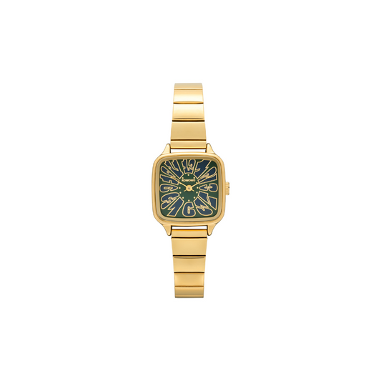 Komono Montre The Kate Flower - Trak Gold Green
