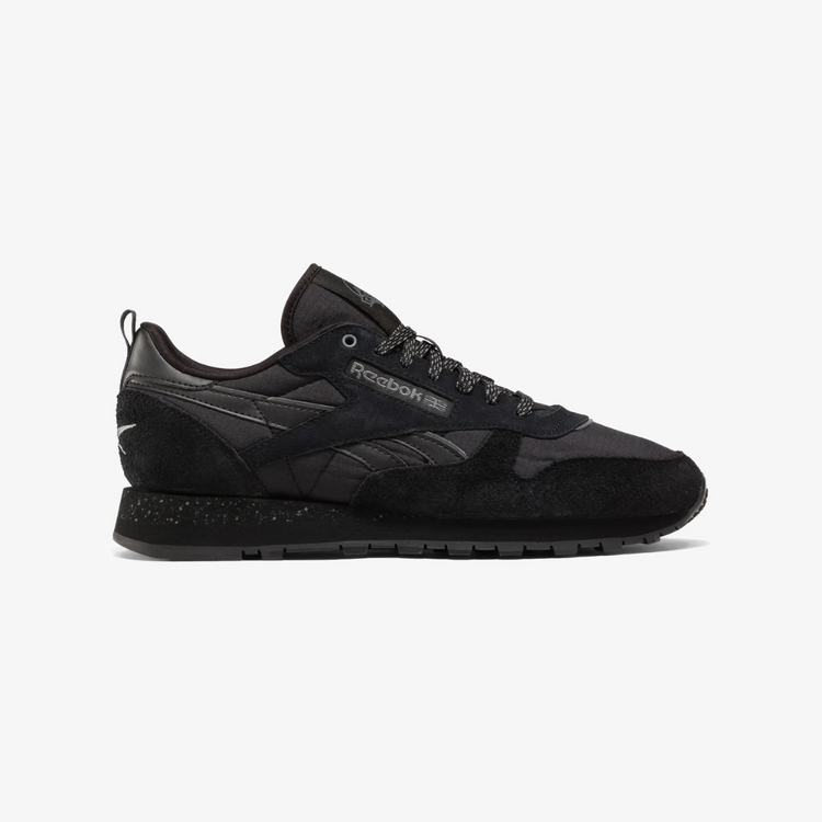 Reebok Classic Leather - Black / Black / Grey - Walk by Streetart