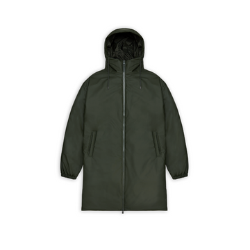 Rains Lohja Longer Insulated Jacket - Green - Walk by Streetart
