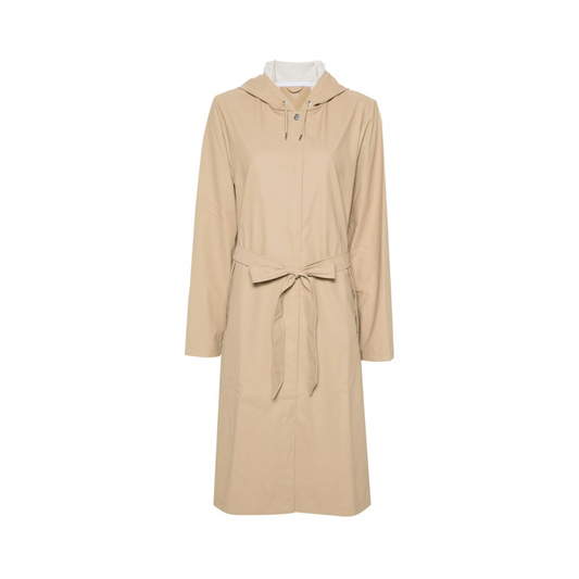 Rains A-Line Longer Jacket - Sand
