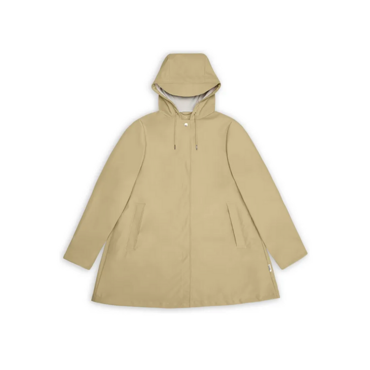 Rains A-Line Jacket - Sand - Walk by Streetart