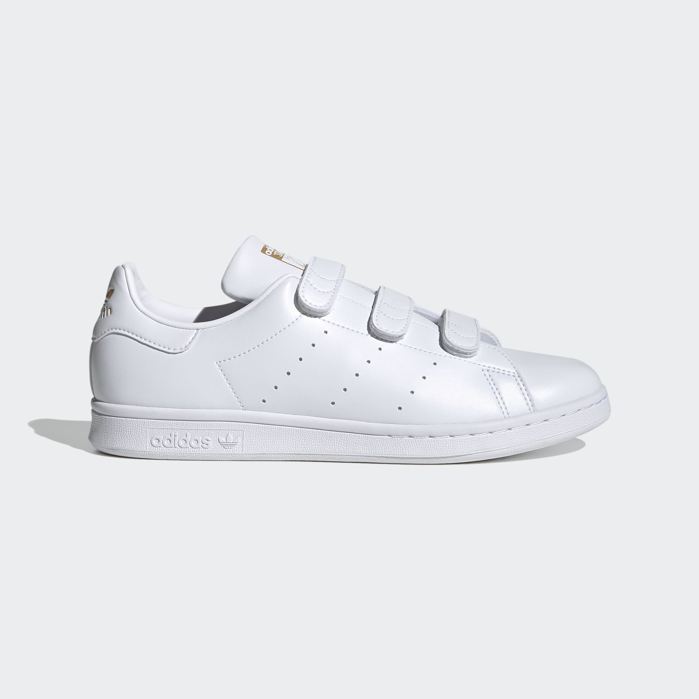 Adidas Stan Smith - White / White / Gold - Walk by Streetart
