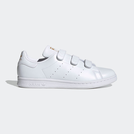 Adidas Stan Smith - White / White / Gold - Walk by Streetart