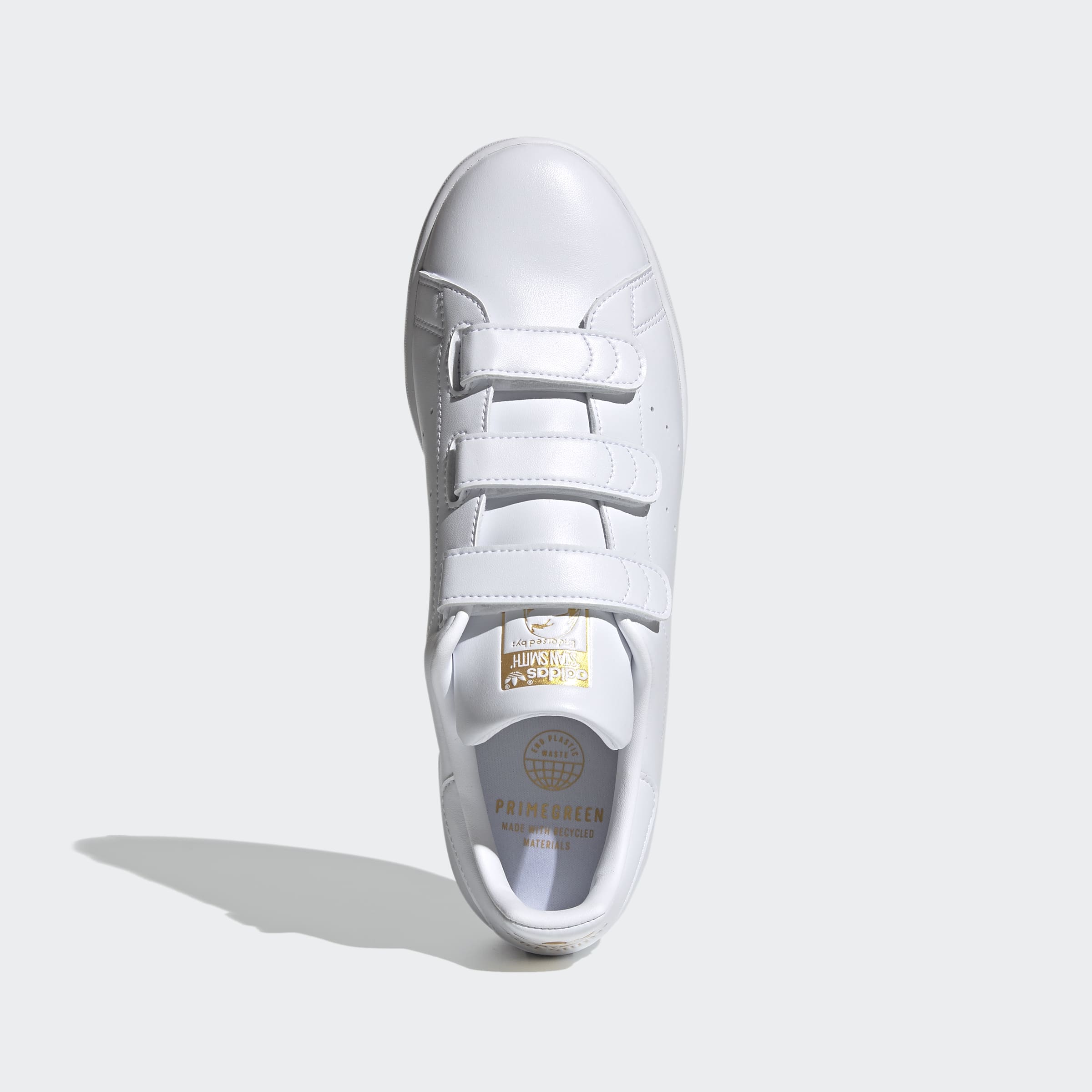 Adidas Stan Smith - White / White / Gold - Walk by Streetart