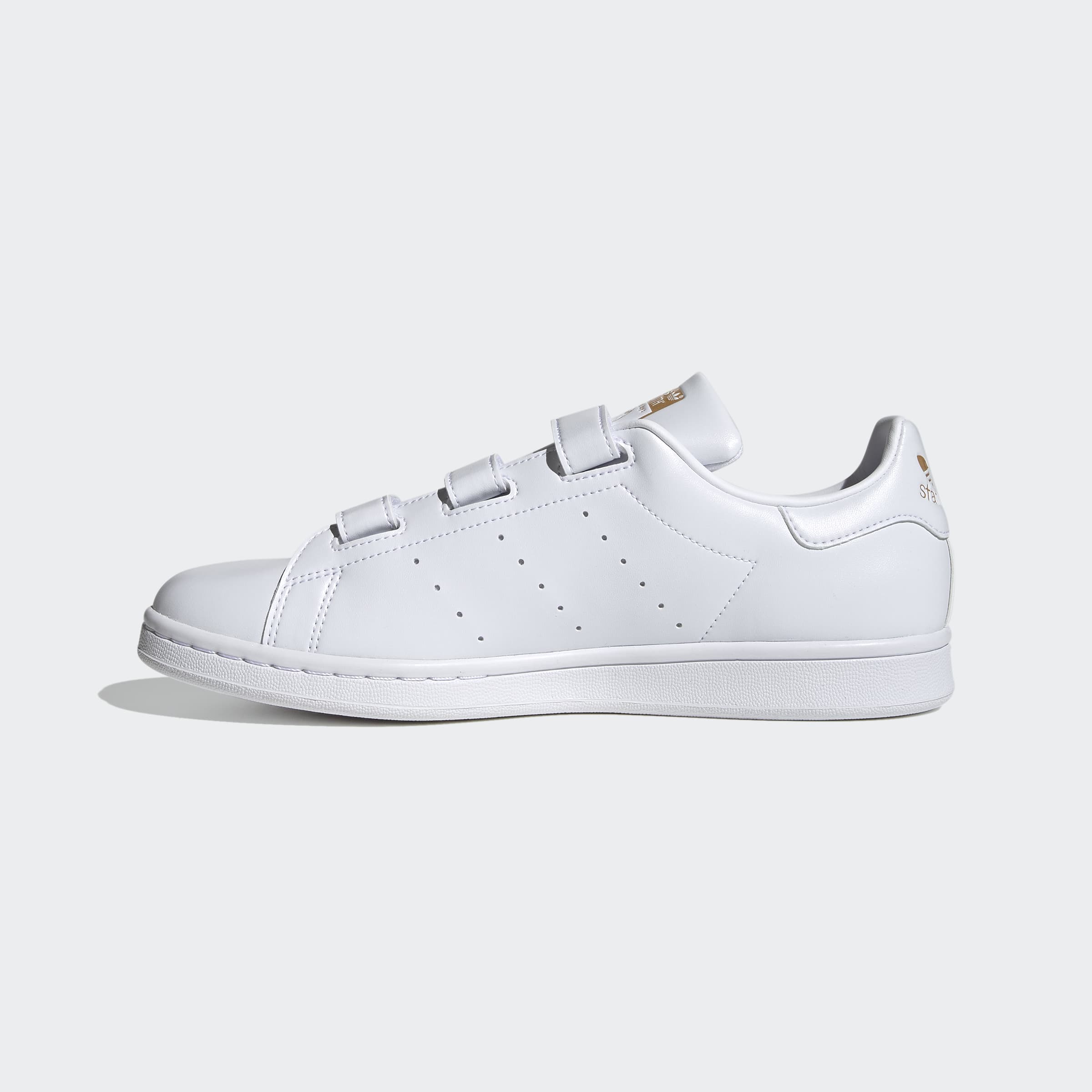 Adidas Stan Smith - White / White / Gold - Walk by Streetart