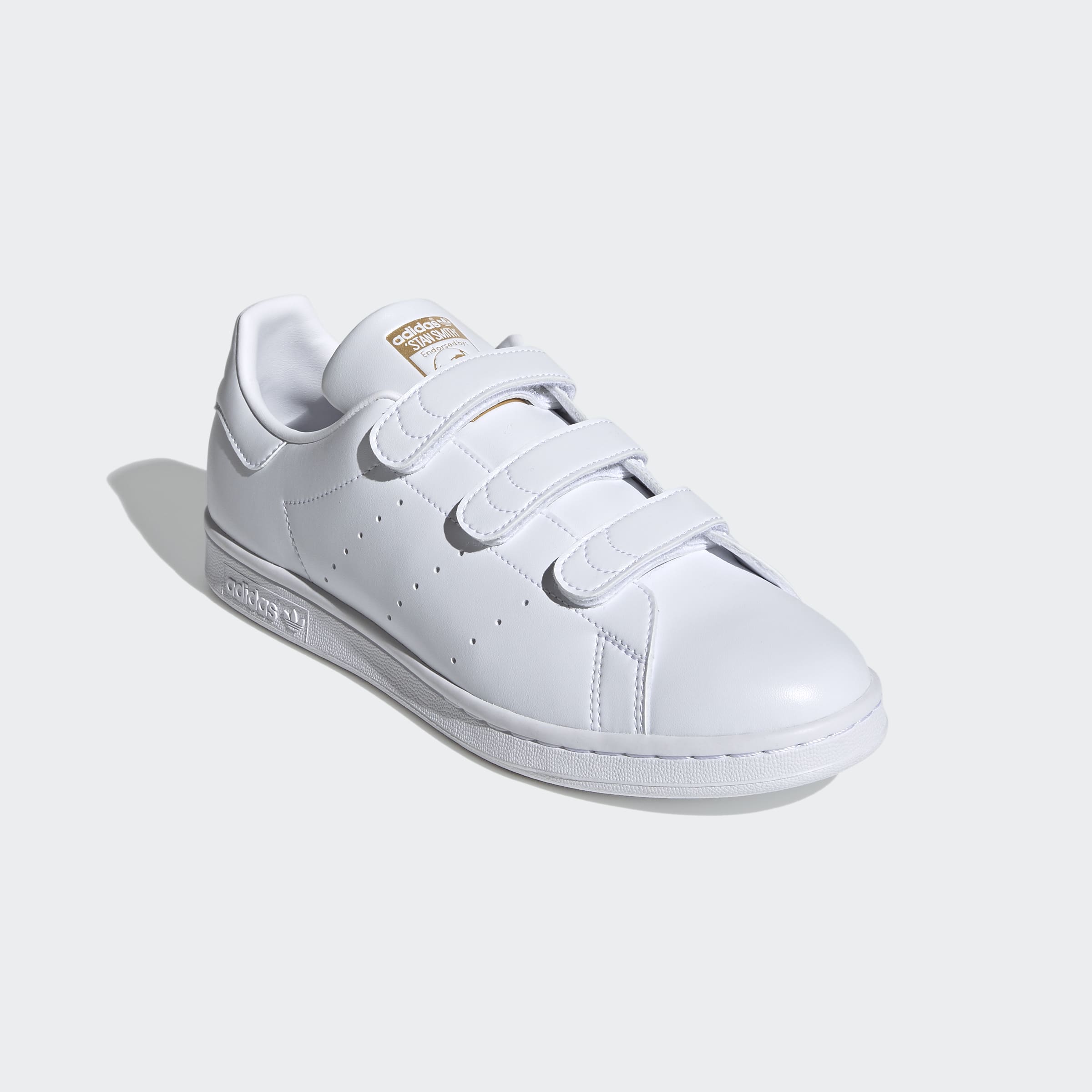 Adidas Stan Smith - White / White / Gold - Walk by Streetart
