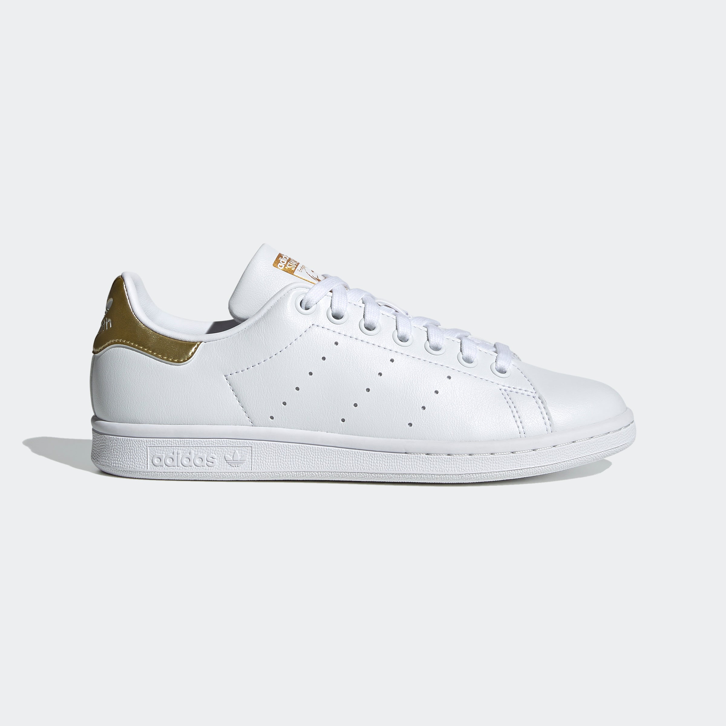 Adidas Stan Smith -  White / White / Gold - Walk by Streetart