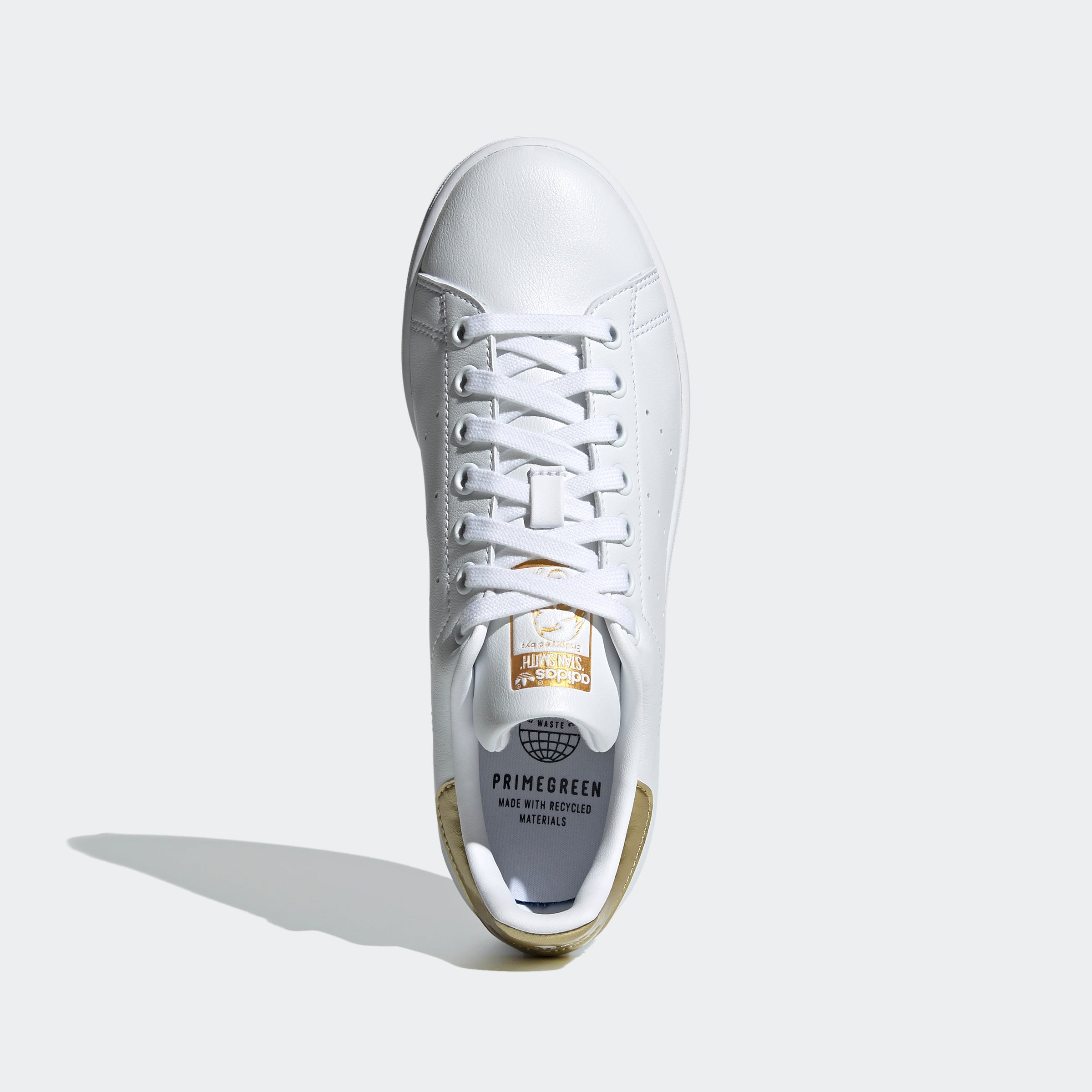 Adidas Stan Smith -  White / White / Gold - Walk by Streetart