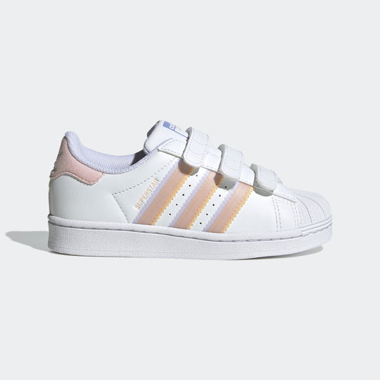 Adidas Superstar Cf - White / Pink / Blue - Walk by Streetart