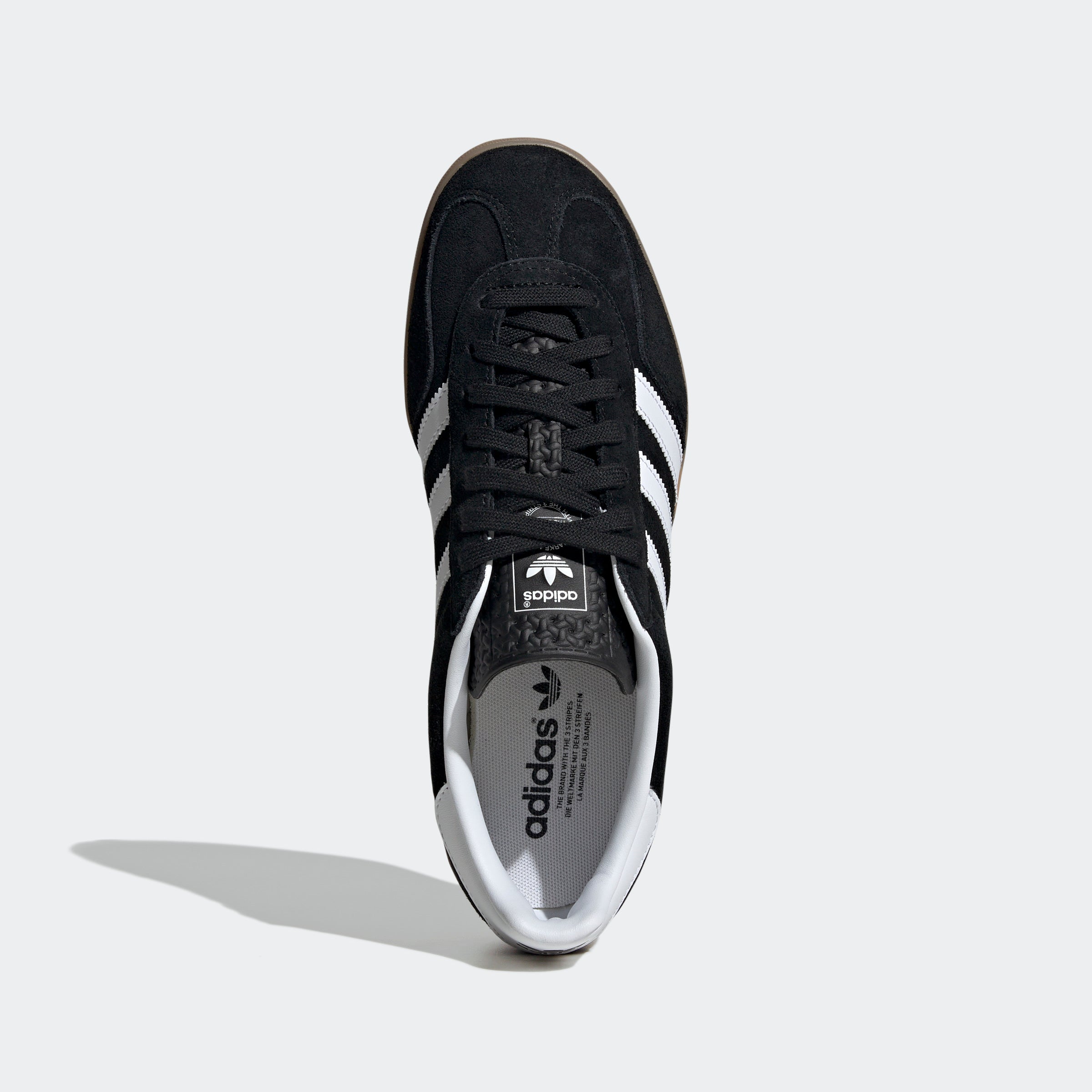 Adidas Gazelle Indoor - Core Black / Cloud White / Gum - Walk by Streetart
