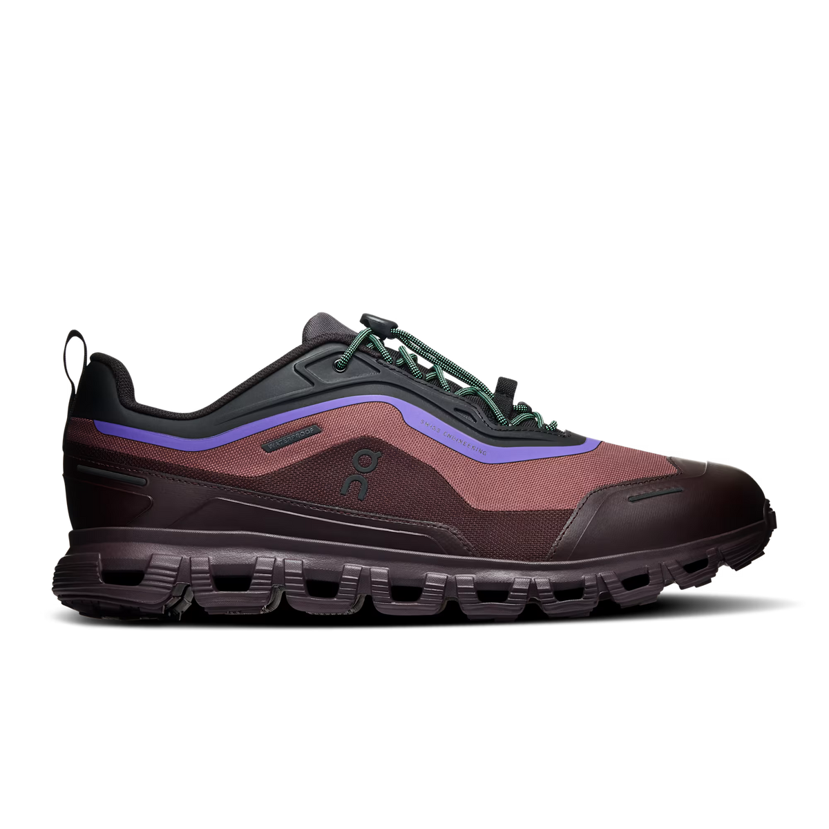 On Running Cloud 6 Geo Waterproof - Black / Tyrian - Walk by Streetart