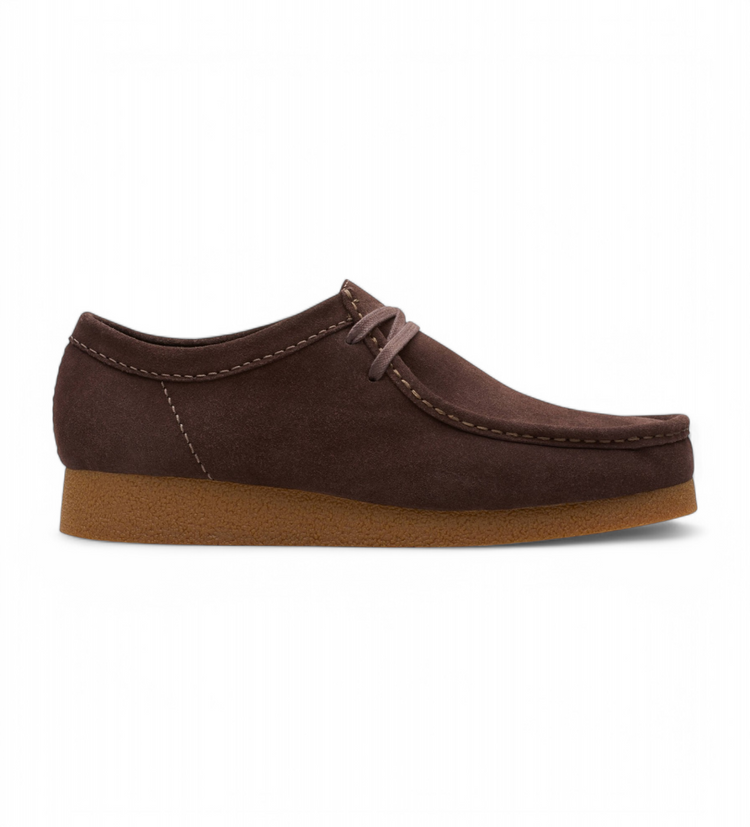 Clarks Wallabee Evo - Dark Brown Suede - Walk by Streetart