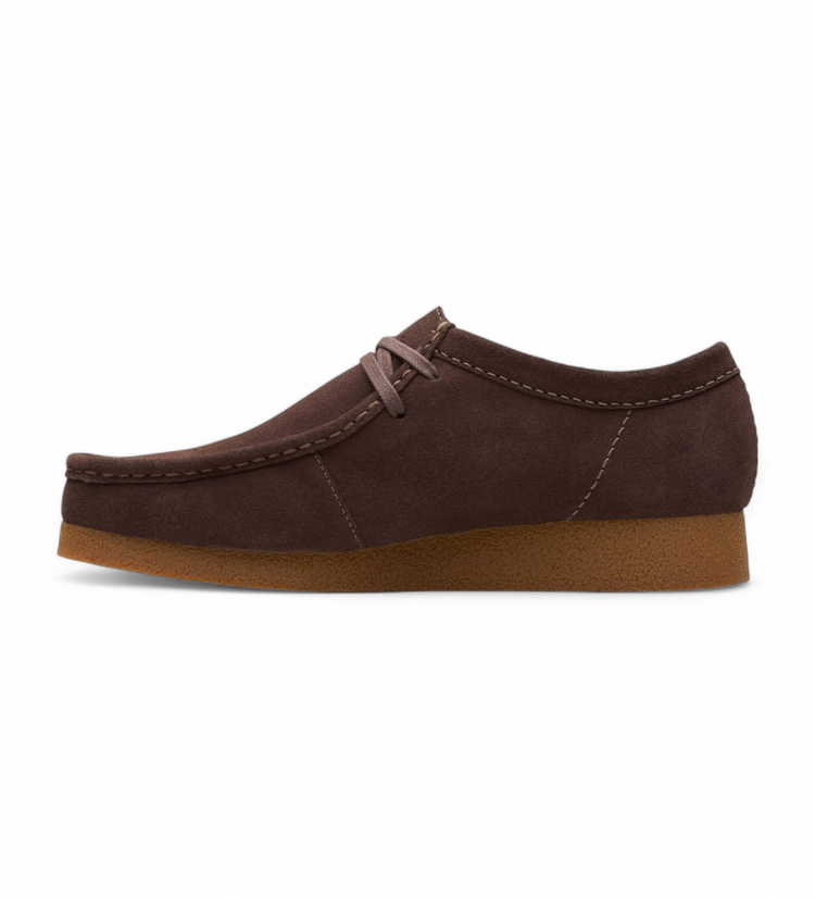 Clarks Wallabee Evo - Dark Brown Suede - Walk by Streetart
