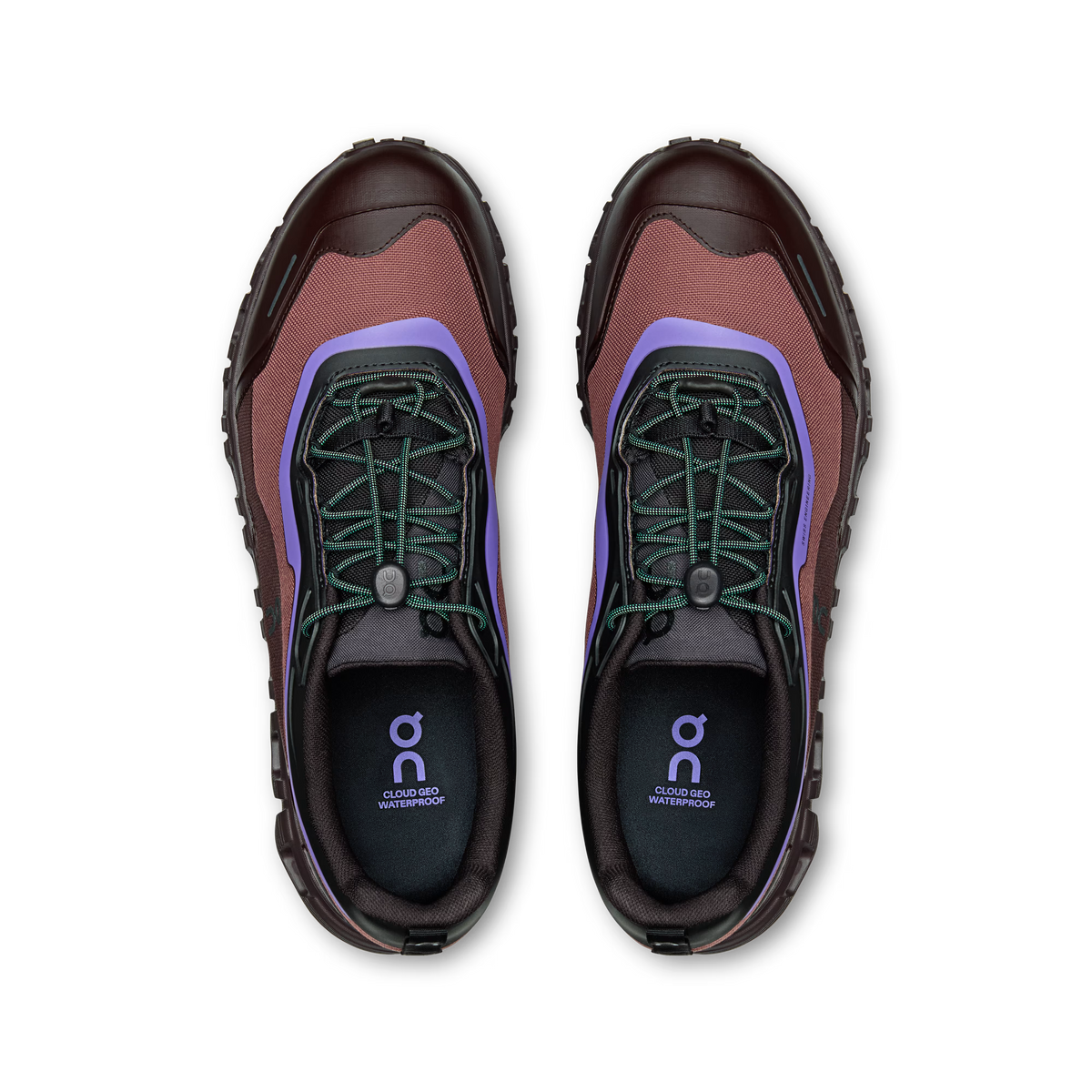 On Running Cloud 6 Geo Waterproof - Black / Tyrian - Walk by Streetart